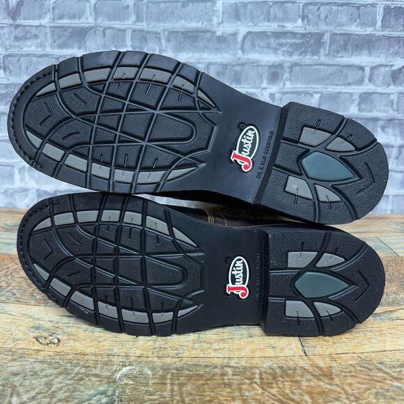 Justin Original Superintendent 11 Inch Electrical Soft Toe Work Boot Mens 11 D - Picture 6 of 6